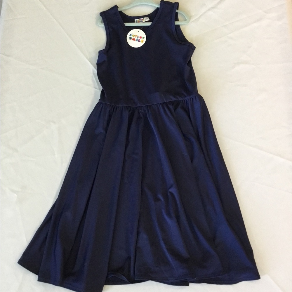 NWT New Dot Dot Smile Navy Blue Tank Dress